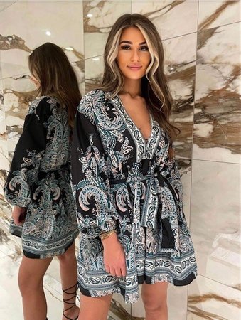 Boho dress black