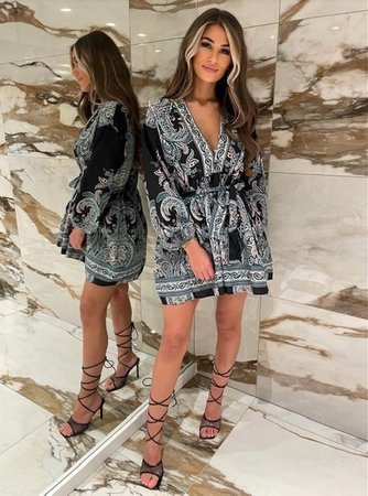 Boho dress black