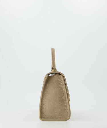 Cara Leather Bag Beige