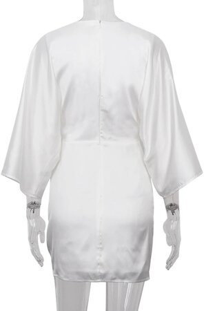 Izzy Knot Dress - White