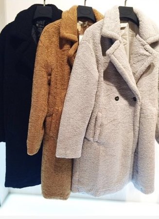 Teddy Long Coat Grey