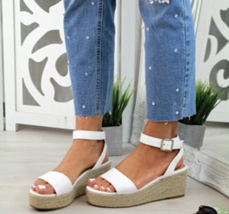 NHS Plateau Sandal white