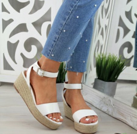 NHS Plateau Sandal white