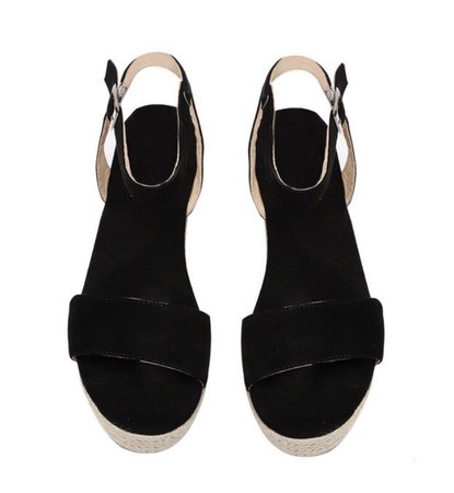 NHS Plateau Sandal Black