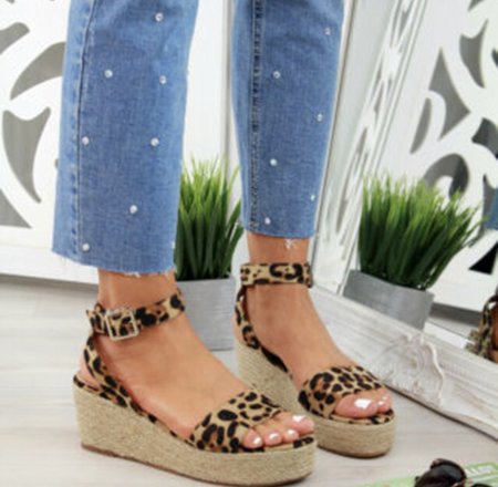 NHS Plateau Sandal Leopard