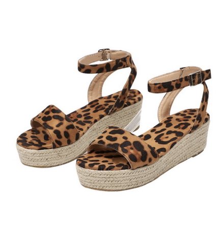NHS Plateau Sandal Leopard