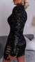 Viony Sparkle Dress - Black