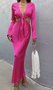 Maxi bow dress pink