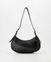 Gigi Leather Metallic Bag Black