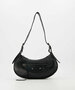 Gigi Leather Metallic Bag Black