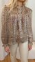 Leo Lurex Blouse - Beige