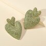 Heart Earrings Green