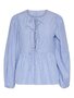 Lieke Bow Blouse - Blue