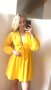 Izzy Bow Dress - Yellow