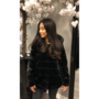 Faux Fur Coat Black