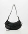 Gigi Leather Metallic Bag Black_