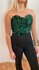 Anna Corset Glitter Top - Green_