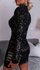 Viony Sparkle Dress - Black_